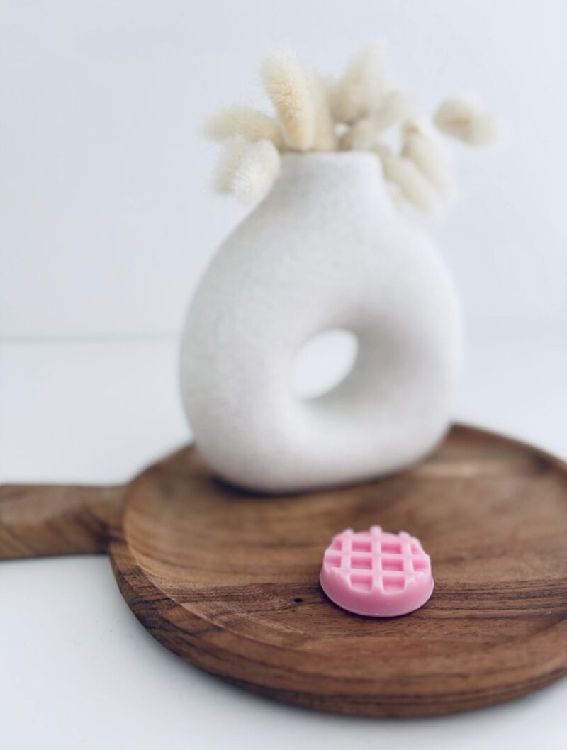 Fondant gaufre rose