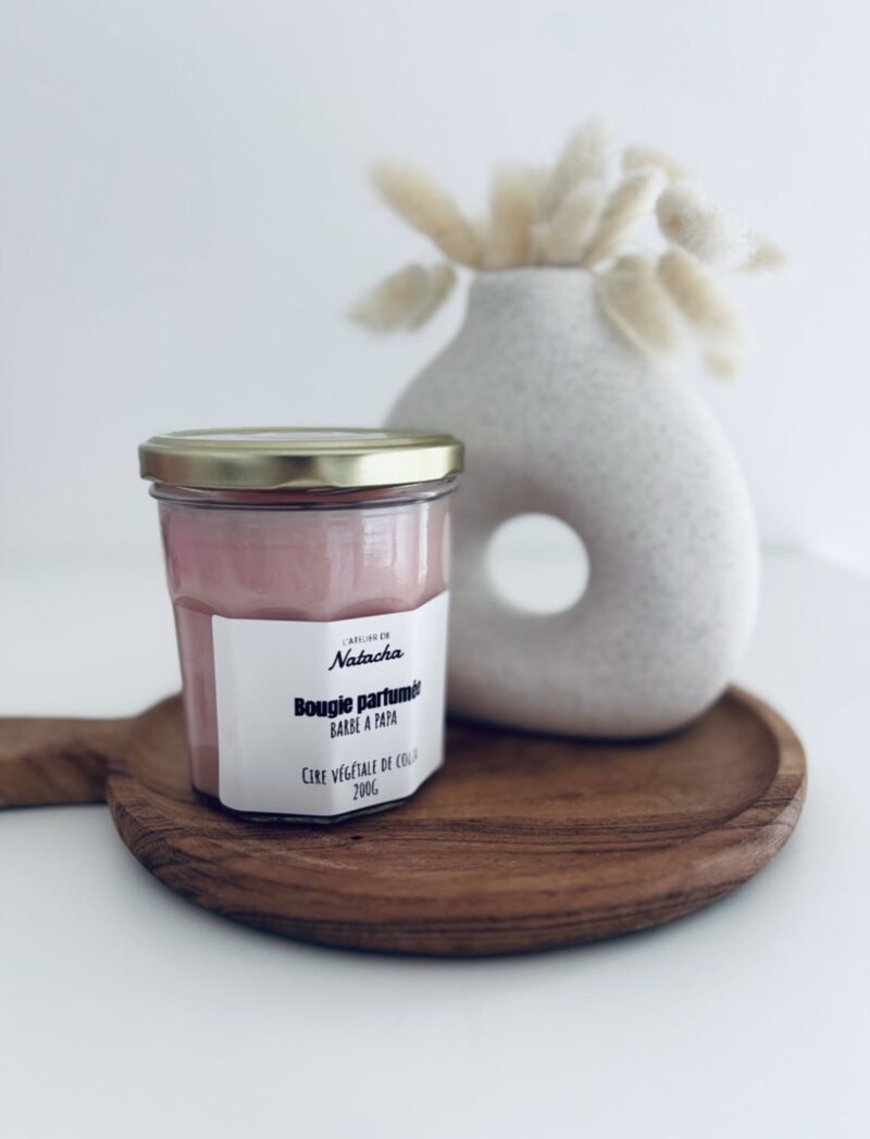 Bougie parfumée barbe à papa