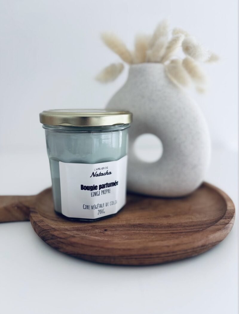 Bougie parfumée linge propre